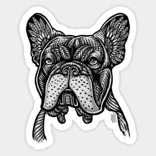 Ornamental French Bulldog Sticker